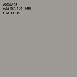 #9D9A95 - Star Dust Color Image